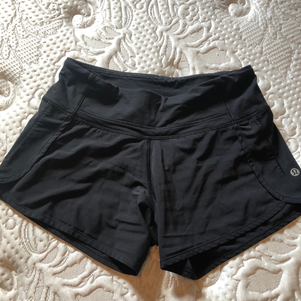 Black Lululemon Shorts 4” inseam